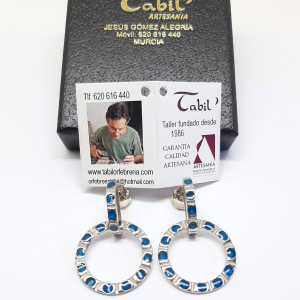 Pendiente Círculos esmalte